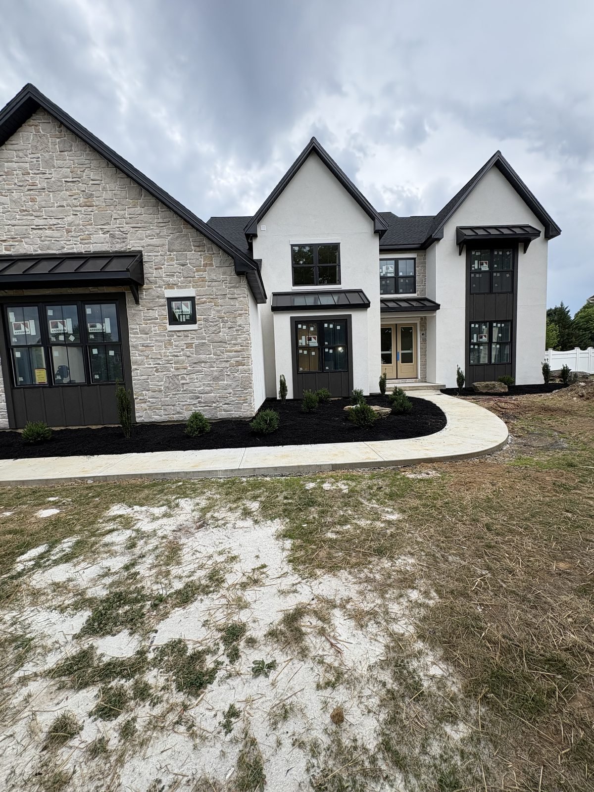 New construction — full foundation landscape install